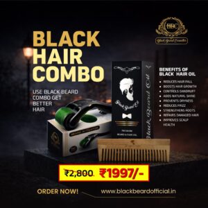Advanced Hair Growth Combo – 100ml Hair Oil, Activator & Neem Beard Comb